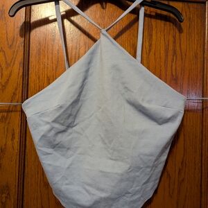 Elegant Blue Women's Halter Top